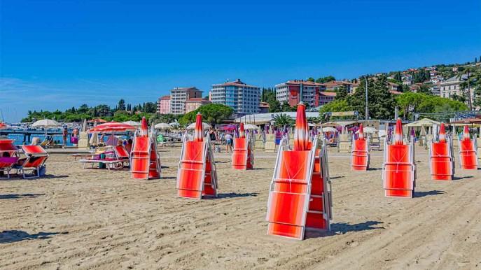 Les plages de sable douces de Slovénie