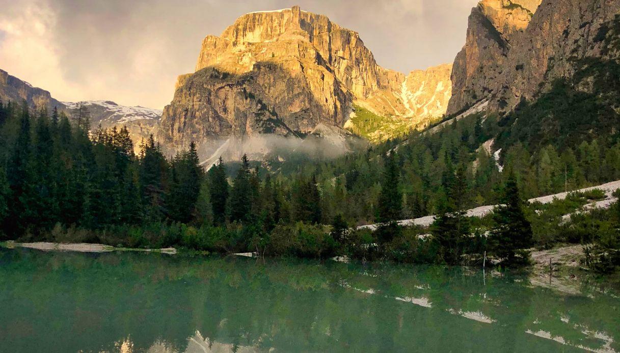 Lech de Ciampedel dans la Val Gardena